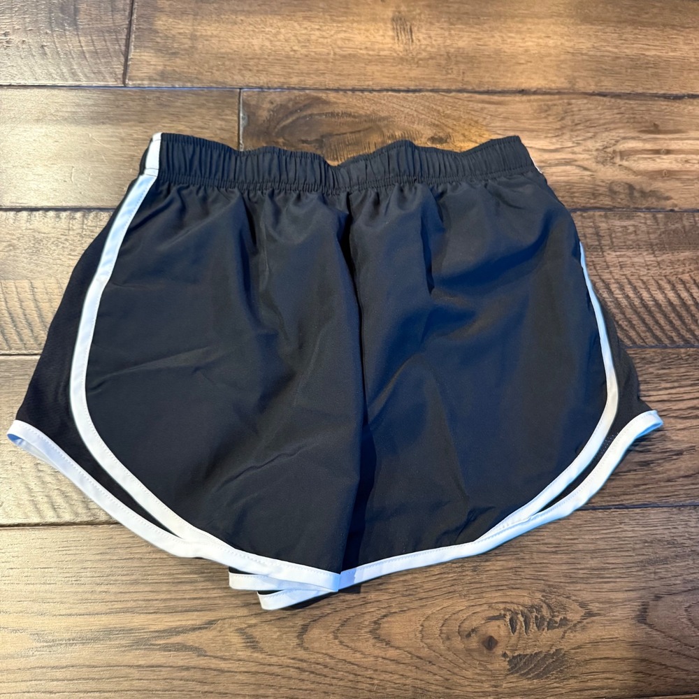 Nike NWT Dri‎ Fit Womens Running Shorts Black White Trim Small S - Picture 4 of 5